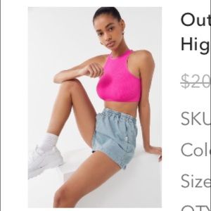 Out from Under Cutting Edge Seamless High-Neck Cropped Bra Top